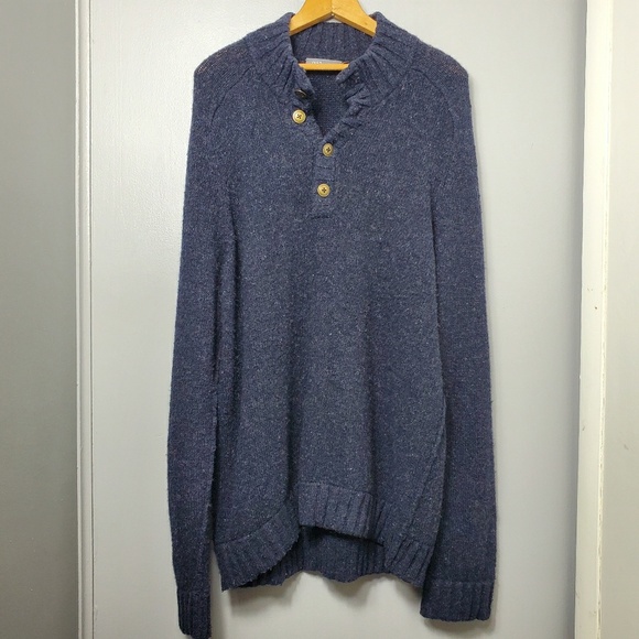 VINCE Dark Blue Wool Blend Pullover Sweater - Picture 1 of 4